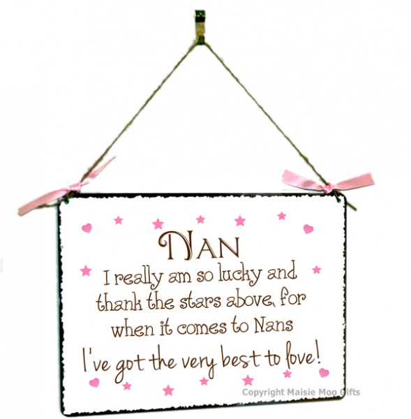 Nan Hanging Vintage Style Design Plaque